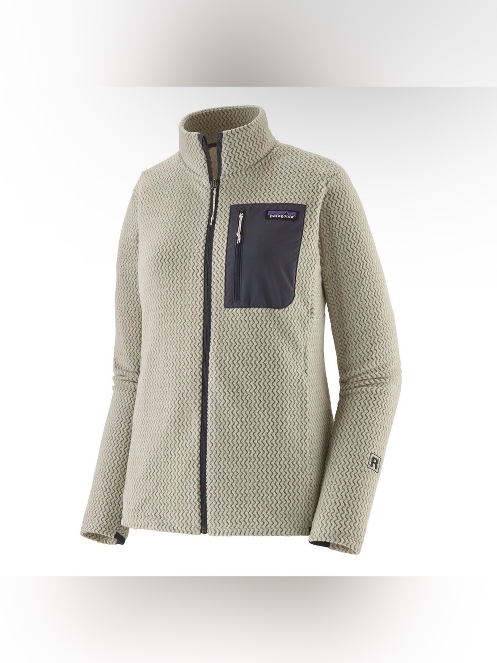 Patagonia Women’s R1 Air Fleece Jacket – Birch White – Size Small